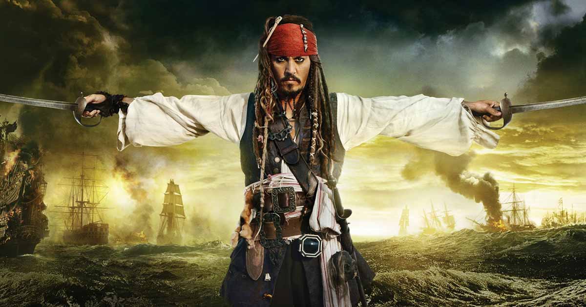 Captain Jack Sparrow in Pirates of the Caribbean